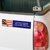 Bumpersticker katholieke kiezer (Op Truck)