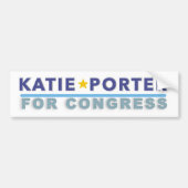 Bumpersticker Katie Porter voor het Congres (Voorkant)