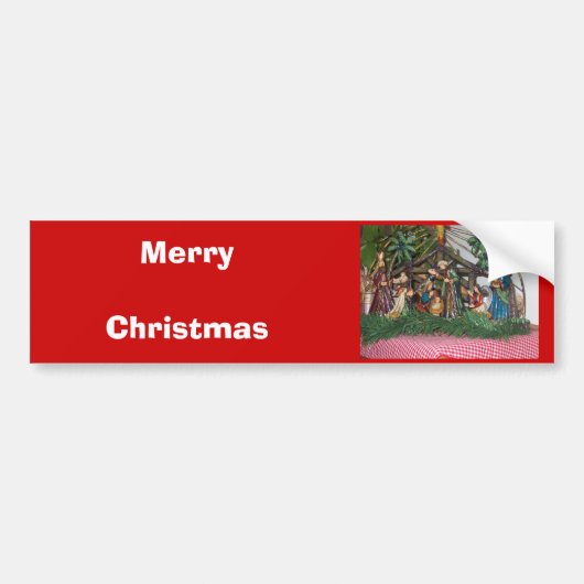 Bumpersticker/Kerstmis/Nativiteit Bumpersticker (Voorkant)