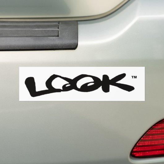 BUMPERSTICKER KIJKEN (Op auto)