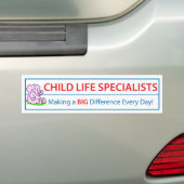 Bumpersticker Kinderlevensspecialisten (Op auto)