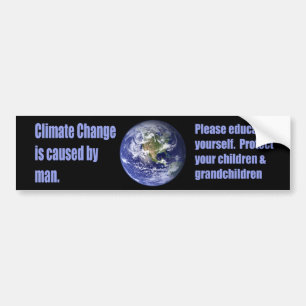 Bumpersticker klimaatverandering