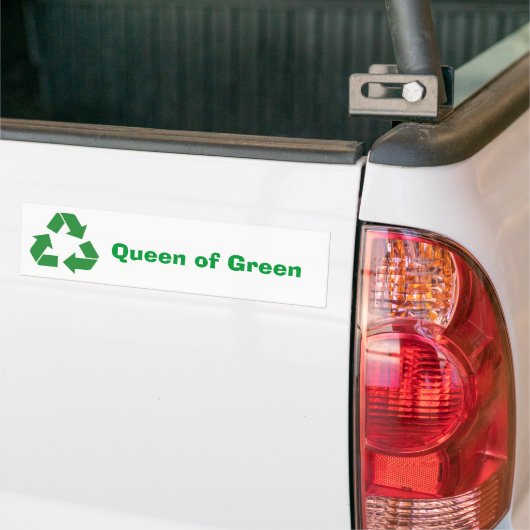 Bumpersticker "Koningin der Groenen" (Op Truck)
