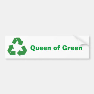 Bumpersticker "Koningin der Groenen"