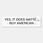 BUMPERSTICKER - KOPEN AMERIKAANS (Voorkant)
