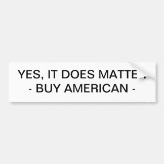 BUMPERSTICKER - KOPEN AMERIKAANS