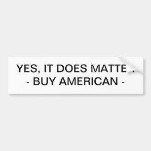 BUMPERSTICKER - KOPER AMERIKAANS