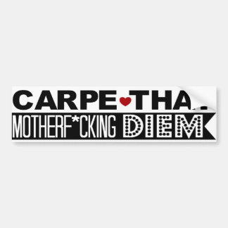 Bumpersticker: Kreep die Motherf... met Diem. Bumpersticker