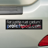 Bumpersticker - Laat gerechtigheid gebeuren... (Op auto)