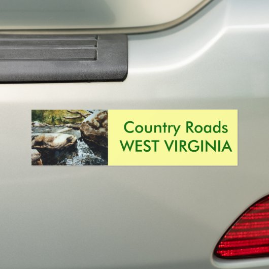 Bumpersticker landwegen (Op auto)