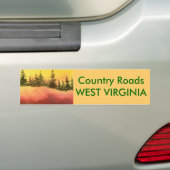 Bumpersticker landwegen (Op auto)