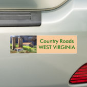 Bumpersticker landwegen (Op auto)