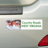 Bumpersticker landwegen (Op auto)