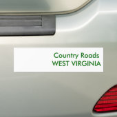 Bumpersticker landwegen (Op auto)