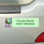 Bumpersticker landwegen (Op auto)