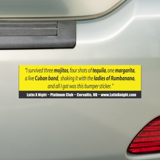 bumpersticker-latinx bumpersticker (Op auto)