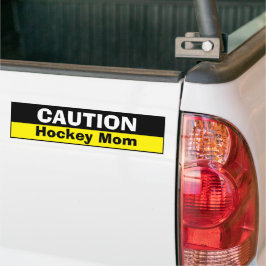 Bumpersticker - Let op Hockey Moeder