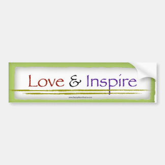 Bumpersticker "Love & Inspire"
