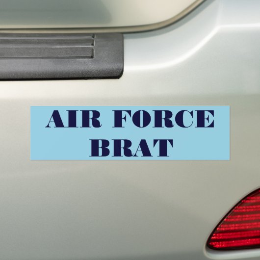 Bumpersticker luchtmacht Brat (Op auto)