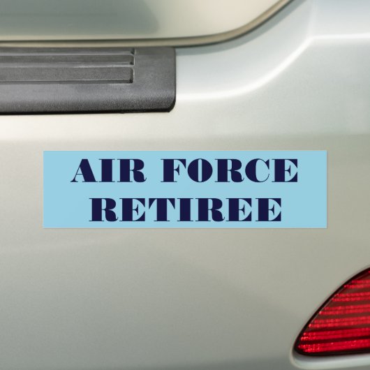 Bumpersticker Luchtmacht Retiree (Op auto)