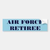 Bumpersticker Luchtmacht Retiree (Voorkant)