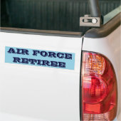 Bumpersticker Luchtmacht Retiree (Op Truck)