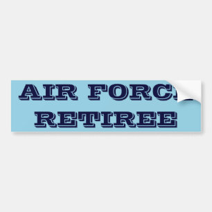 Bumpersticker Luchtmacht Retiree
