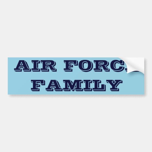Bumpersticker Luchtmachtfamilie (Voorkant)