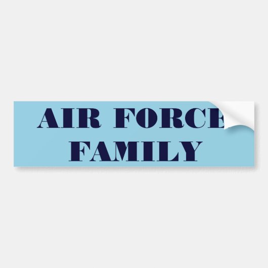 Bumpersticker Luchtmachtfamilie (Voorkant)