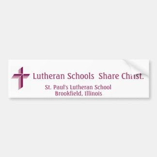 Bumpersticker Lutheran Schools