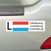 Bumpersticker Luxemburgse talen (Op auto)