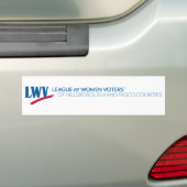 Bumpersticker LWV van Hillsborough en Pasco  (Op auto)