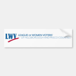 Bumpersticker LWV van Hillsborough en Pasco 
