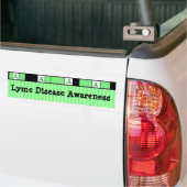 Bumpersticker Lyme-bewustzijnslinten (Op Truck)