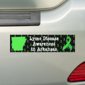 Bumpersticker Lymeziektebewustzijn in Arkansas (Op auto)