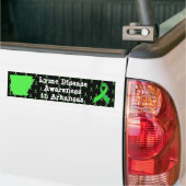 Bumpersticker Lymeziektebewustzijn in Arkansas (Op Truck)