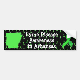 Bumpersticker Lymeziektebewustzijn in Arkansas