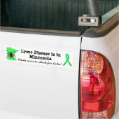 Bumpersticker Lymeziektebewustzijn in Minnesota (Op Truck)