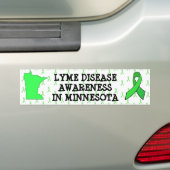 Bumpersticker Lymeziektebewustzijn in Minnesota (Op auto)