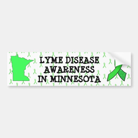 Bumpersticker Lymeziektebewustzijn in Minnesota (Voorkant)