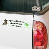 Bumpersticker Lymeziektebewustzijn in Texas (Op Truck)