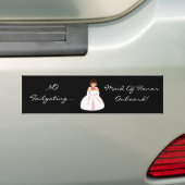 Bumpersticker "Maid of Honor I on board" (Op auto)