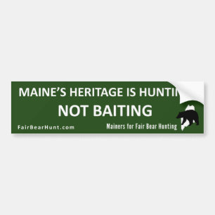 Bumpersticker: Maine's erfgoed is de jacht Bumpersticker