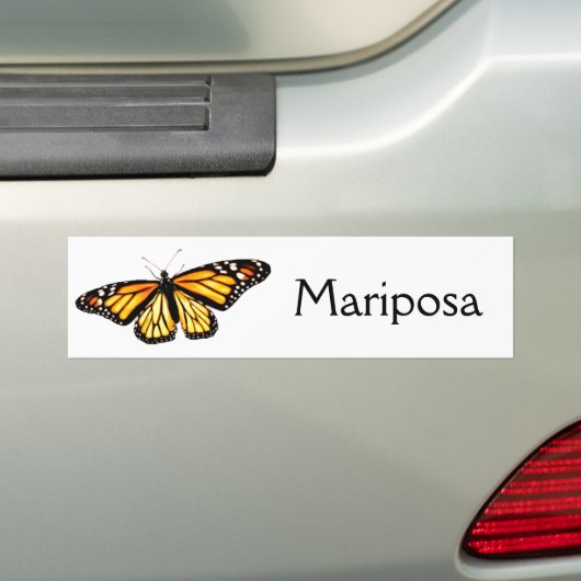 Bumpersticker Mariposa Monarca (Op auto)