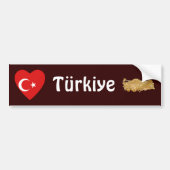 Bumpersticker Markthart Turkije + Kaart (Voorkant)