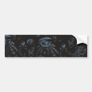 Bumpersticker Masonic Fantasy Blauw