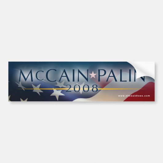 Bumpersticker McCain Palin 2008 (Voorkant)
