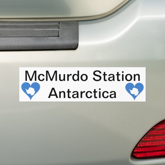 Bumpersticker McMurdo Station Antarctica (Op auto)