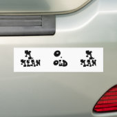 Bumpersticker,"MEAN OLDMAN" Bumpersticker (Op auto)