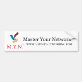 Bumpersticker - Meester Uw Netwerk (Voorkant)